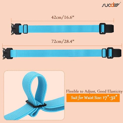 SUOSDEY Kids Elastic Adjustable Belt Easy Clasp Alloy Buckle Stretch Belt Uniform Daily School Toddlers Boys Girls in Kuwait