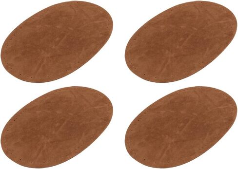 2 Pairs Sew on Fabric Patches Elbow Knee Patches Oval Patches for Clothing Repair Patches Sewing Appliques Grey in Saudi Arabia