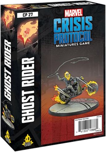 Marvel Crisis Protocol Ghost Rider CHARACTER PACK | Miniatures Battle Game | Strategy Game for Adults and Teens | Ages 14+ | 2 Players | Avg. Playtime 90 Minutes | Made by Atomic Mass Games in Saudi Arabia