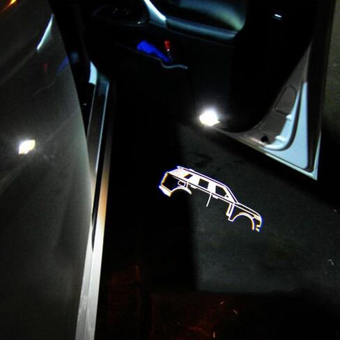 2PCS Led Car Door Lights Projector Logo Compatible for Range Rover L405 2013–2021 Shadow Ghost Light Courtesy Laser Welcome Light (Compatible for Range Rover 2013-2021) in Saudi Arabia