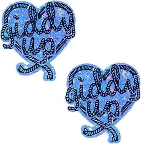Neva Nude Lasoo Heart Nipztix Pasties for Festivals, Raves & More, Medical Grade Adhesive,Waterproof & Sweatproof,Made in USA in Saudi Arabia