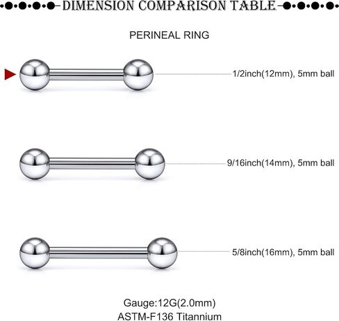 16G-2G ASTM F136 Titanium Internally Threaded Nipple Tongue Rings Piercing Jewelry Straight Industrial Earring Barbell G23 Titanium Nipple Tongue Bars Piercing Jewelry for Women Men 12MM-40MM in Saudi Arabia