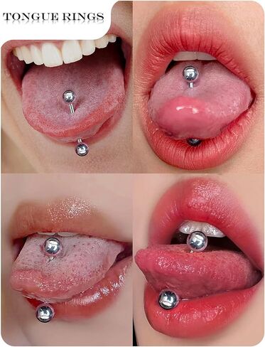 16G-2G ASTM F136 Titanium Internally Threaded Nipple Tongue Rings Piercing Jewelry Straight Industrial Earring Barbell G23 Titanium Nipple Tongue Bars Piercing Jewelry for Women Men 12MM-40MM in Saudi Arabia