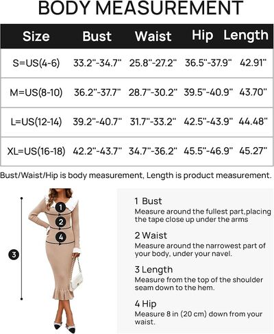 ZESICA Women's Long Sleeve Sweater Dress 2024 Fall Lapel Collar Button Elegant Casual Midi Bodycon Dresses in Kuwait