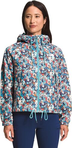 سترة بغطاء للرأس للنساء من THE NORTH FACE (مقاس قياسي وحجم كبير)، طباعة زهرة الأقحوان البرية من Reef Waters، مقاس صغير in Saudi Arabia