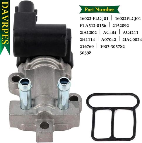 16022-PLC-J01 صمام التحكم في الهواء الخامل متوافق مع Acura CL 2001-2005، لسيارة Honda Civic 2006-2003 1.7L l4 استبدال #16022PLCJ01｜AC4211｜AC484｜2H1114 in Saudi Arabia
