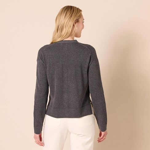 Amazon Essentials Women's V-Neck Lightweight Cropped Relaxed-Fit Cardigan Sweater in Saudi Arabia
