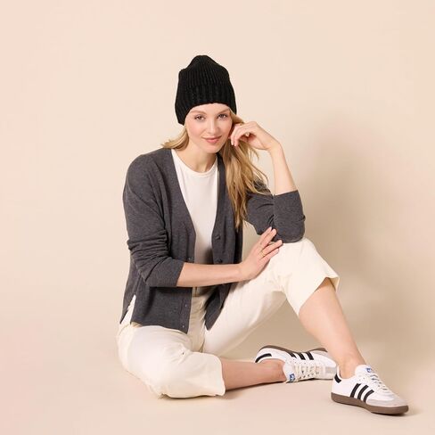 Amazon Essentials Women's V-Neck Lightweight Cropped Relaxed-Fit Cardigan Sweater in Saudi Arabia