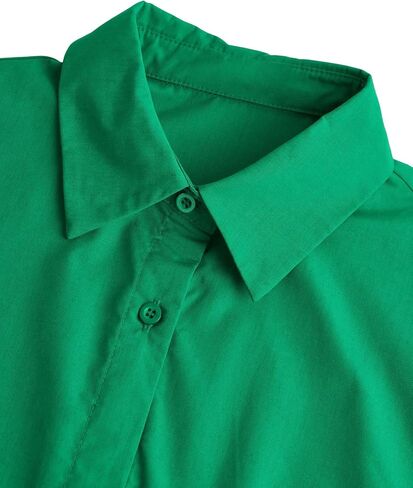 Floerns Girl's 3 Piece Outfit Solid Cami and Biker Shorts Set with Collared Shirts in Saudi Arabia