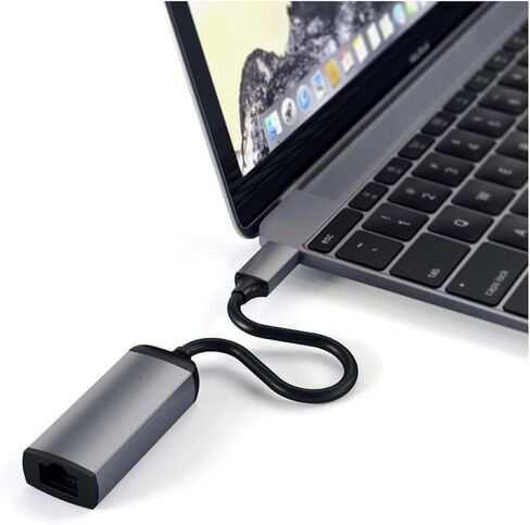 محول Satechi من الألومنيوم من النوع C جيجابت إيثرنت - متوافق مع 2022 MacBook Pro/Air M2، 2021 MacBook Pro M1، 2020 MacBook Air/Pro M1، 2021 iPad Pro M1 (ذهبي وردي) in Kuwait