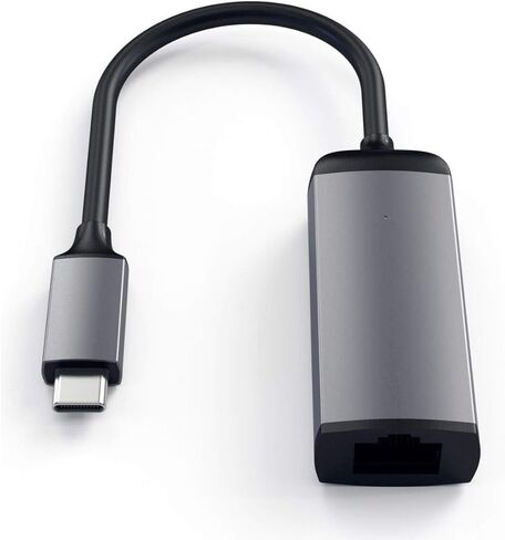 محول Satechi من الألومنيوم من النوع C جيجابت إيثرنت - متوافق مع 2022 MacBook Pro/Air M2، 2021 MacBook Pro M1، 2020 MacBook Air/Pro M1، 2021 iPad Pro M1 (ذهبي وردي) in Kuwait