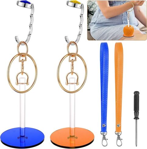 BEAUTIFABLE Yarn Holder, 2 Pack Portable Wrist Yarn Spinner for Crocheting & Knitting, Yarn Ball Minder Stand for Big or Small Yarn Balls （Cylindrical） in Saudi Arabia