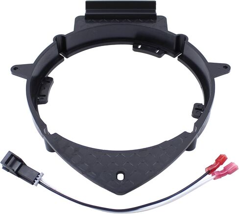 ApplianPar Front Rear 6.5" to 6.75" Door Speaker Adapter Mounting Plates and Wiring Harness Stand Ring Kit for Sierra 1500 2007-ON in Saudi Arabia