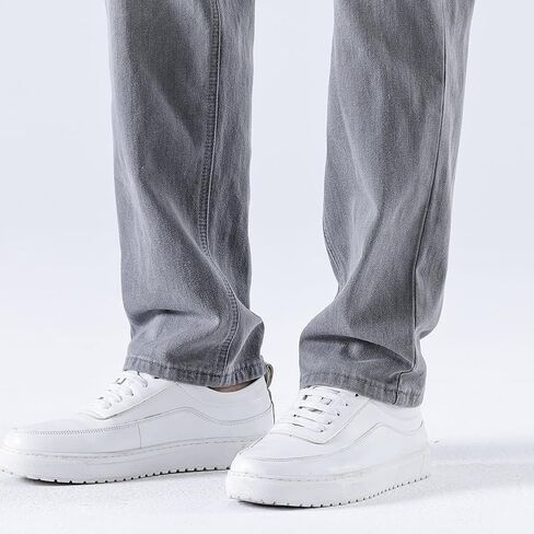 Jeans for Men Baggy Slim fit Stretch Mens Work Jeans Straight fit Jeans Men's fr Elastic Waist Lightweight in Saudi Arabia