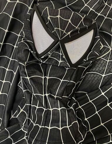 زي الهالوين الخارق، بدلة قفز سوداء من Zentai Onesie مناسبة للرجال والأطفال in Saudi Arabia