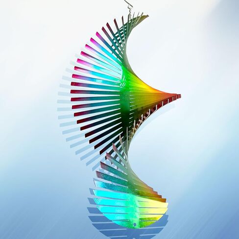 Aoedelyart Wind Spinner Mandala Rich Gold‌,12In Stainless Steel Wind Spinners Outdoor,Garden Gift for Women Mom Father Men Friend,Hanging Wind Sculptures & Spinners Kinetic Yard Art Decorations in Saudi Arabia