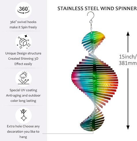 Aoedelyart Wind Spinner Mandala Rich Gold‌,12In Stainless Steel Wind Spinners Outdoor,Garden Gift for Women Mom Father Men Friend,Hanging Wind Sculptures & Spinners Kinetic Yard Art Decorations in Saudi Arabia