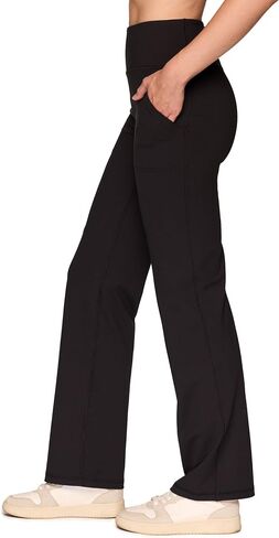 RBX Active Yoga Pants for Women, Tummy Control Boot Cut Flare Legging Lightweight Buttery Soft Sweatpants with Pockets in Saudi Arabia