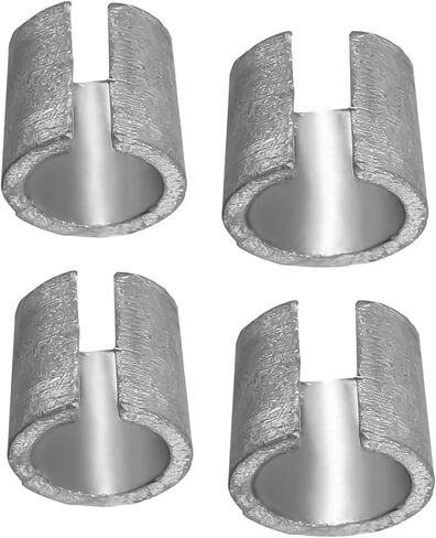 1 Pair Battery Post Shims, Acouto Battery Terminal Shim, Negative & Positive Battery Terminal Shim Converters, Universal Car Battery Terminal Adaptors Anode Cathode Sleeves in Kuwait