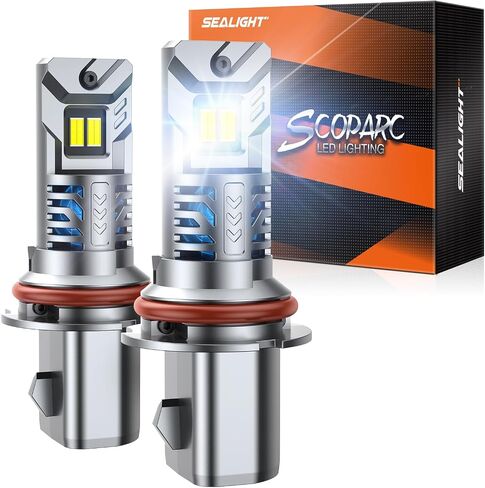 SEALIGHT 9005/HB3 Light Bulbs, 1:1 Design 28000LM Fog Bulbs with 14000RPM Cooling Fan, Plug-N-Play, Pack of 2 in Saudi Arabia