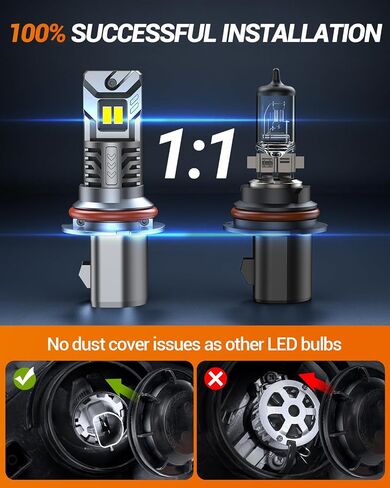 SEALIGHT 9005/HB3 Light Bulbs, 1:1 Design 28000LM Fog Bulbs with 14000RPM Cooling Fan, Plug-N-Play, Pack of 2 in Saudi Arabia