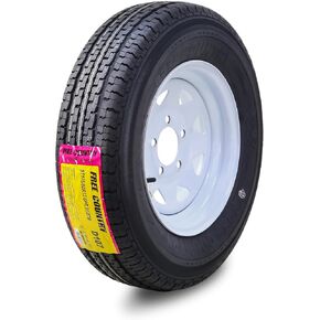 Free Country Trailer Tire Wheel Assembly ST175/80R13 6-Ply C 91M 5 Lug on 4.5" PCD White Spoke Wheel