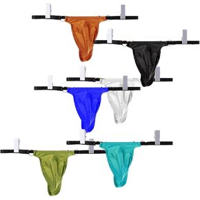 Faringoto Men Thongs and G Strings Underwear Men Low Rise Solid Briefs
