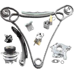 Timing Chain Kit w/Water Pump & Oil Pump Compatible with Altima Maxima Murano Infiniti FX35 G35 I35 M35 350Z 3.5L V6 DOHC VQ35DE
