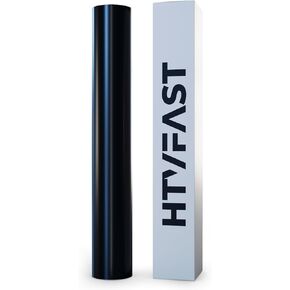 HTVFast HTV Vinyl Rolls Heat Transfer Vinyl - 11.8" x 20' Roll - Flexible & Stretchable PU Material-Easy to Cut, Weed & Transfer w/Heat Press/Home Iron-Works on Plastic, Wood, Ceramic & Fabric (White)