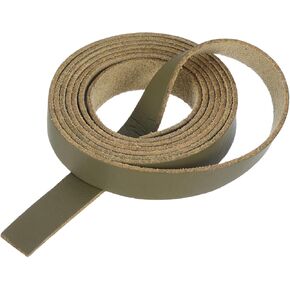 MECCANIXITY Leather Straps Strip Belt 1.2cm(0.5" Width) 100cm(40" Length) Leather Strips String Green for DIY Craft, Jewelry, Key Chains