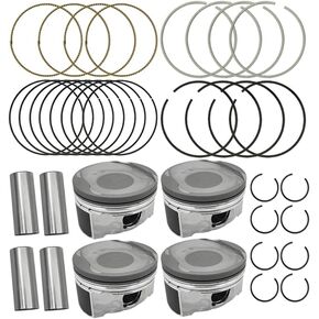 Pistons & Rings Set Compatible with Toyota Camry RAV4 Scion tC Lexus 2.4 2AZFE 2007-2013, Replacement 13011-0H031,13211-0H041-A0,13211-0H041-B0,13211-0H041-C0