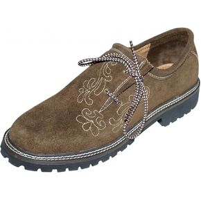 Dirndl Trachten Haus Leather German Embroidered Oktoberfest Lederhosen Haferl Shoe Brown