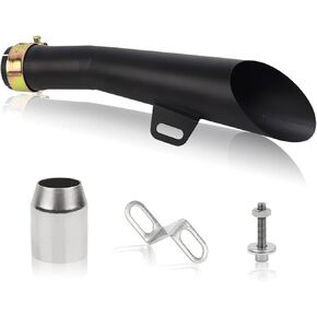 FLYPIG Motorcycle Exhaust Muffler Pipe 38-51mm Inlet For Yamaha YZF-R6 06-18 Honda Kawasaki Dirt Bike Street Bike Scooter ATV