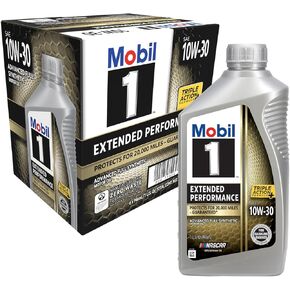 Mobil 1 Extended Performance Full Synthetic Motor Oil 10W-30, 1 Quart (6-pack)