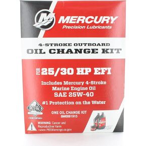 OEM Mercury Marine 4-Stroke 25/30HP EFI Outboard Oil Change Kit 8M0081915