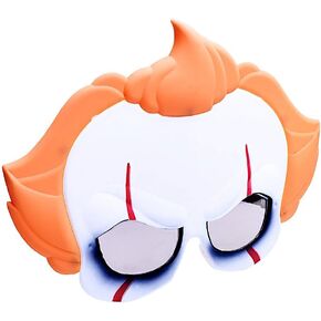 Sun-Staches IT Classic Pennywise Sunglasses | Costume Accessory Mask | UV400 | One Size Fits Most