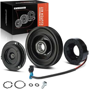 A-Premium Air Conditioner AC Compressor Clutch Kit Compatible with Freightliner 114SD, 122SD, Cascadia, Coronado, M2 112 & Western Star 4700SB, 4700SF, 4800SB, 4800SF, 4900EX, 4900FA, 4900SA, 6900XD
