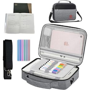 Large Bible Cover for Men Gray Bible - Case for Men Bible Case for Boys Book Carrying Case Bible Study Bag Bible Cover Carrying Case Bible Bags for Boys Bible Holder for Men