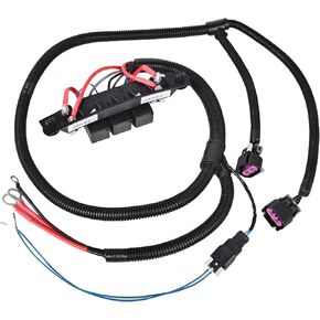 Dual Speed Electric Fan Control Wiring Harness Kit 674-00923 Compatible with 1999-2007 Chevy Silverado Avalanche Suburban Tahoe GMC Sierra Yukon Retrofit Stand Alone Electric Fan Harness