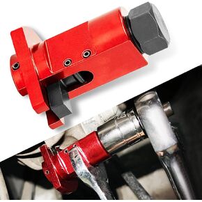 1 PC Car Lower Arm Ball Joint Detach Tool, 2.2" x 1.42" Hexagonal Shock Absorber Expander Vehicle Suspension Strut Expander, Suitable for 5.0mm-10.5mm, Universal Car Repair Parts (Red)