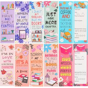 LiYiQ 100 Pcs Motivational Encouraging Inspirational Bookmarks 6×2-inch Double-Sided Bookmarks for Book Lovers Cute Bookmarks for Reading Bookmarks for Students School Supplies