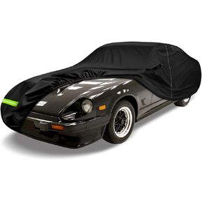 Waterproof Car Cover Compatible with 1978-1983 Datsun 280zx 2 Seater Coupe Accessories, All Weather Classic Car Cover with Inner Cotton&Zipper Door for Snow Rain Protection