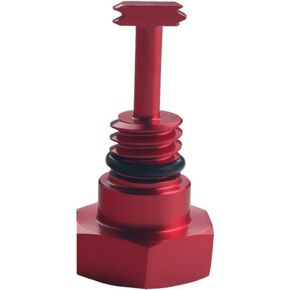 JGR 6.0 6.0L Diesel HFCM Water in Fuel WIF Drain Plug Compatible with Ford Powerstroke Red