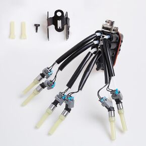 Tykick FJ503 Spider Fuel Injector Replacement For Chevy Silverado 1500 S10 P30 Blazer GMC Sonoma Savana 1500 Safari Jimmy C1500 4.3L V6 Cylinder Replaces FJ10565 17113673 322-04819 12568332 19210688
