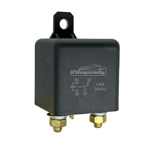 irhapsody 24V 200AMP Continuous Duty Solenoid Relay, 4-pin SPST High-Power Split Charge Relay