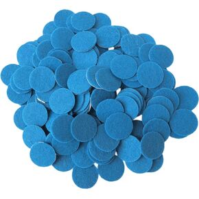Playfully Ever After 4 Inch Blue 15pc Felt Circle Stickers