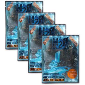 Dehydrated Water Prank Packet | H2Zero Drink Mix Gag Gift (4 Pack) | Humorous Novelty Joke White Elephant Gift idea