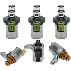 6Pcs 4F27E Refurbished Transmission Shift Solenoid Set(EPC PWM) Compatible with Maz da 2 3 5 6 CX-7 MPV