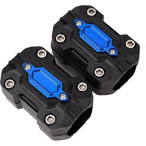 Motorcycle Engine Guard Bumper Block Crash Bar Slider 22/25/28mm Fit for Versys 650, Vulcan S, R1300GS, R1250GS, 390 Adventure, Africa Twin, TRANSALP XL750, Vstrom (Blue)