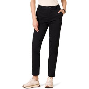 Amazon Essentials Women's High-Rise Slim-Fit Full-Length Straight-Leg Khaki Pant